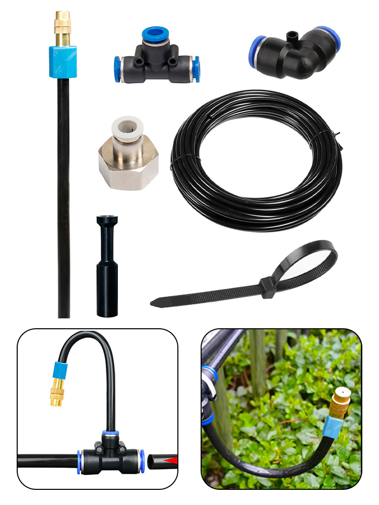 نظام ري بالرش بفوهة نحاسية قاب - مراجعة Agriculture Farming Kit وسعره