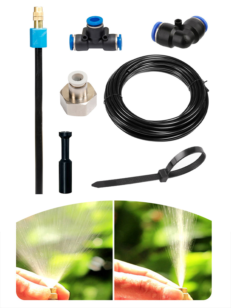 نظام ري بالرش بفوهة نحاسية قاب - مراجعة Agriculture Farming Kit وسعره